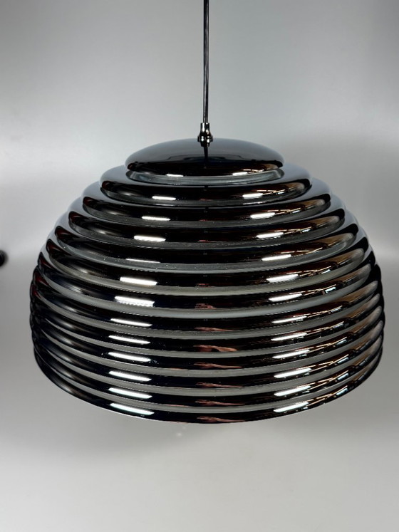 Image 1 of 60er 70er Jahre Deckenlampe Staff Leuchten Kazuo Motozawa Saturno Chrom Design