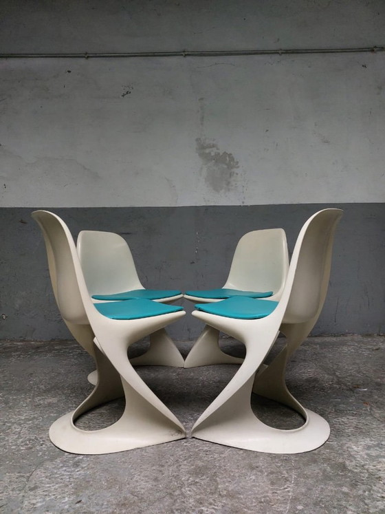 4 chaises Casalino vintage de style Space Age, conçues par Alexander Begge pour Casala. (photo 7 of 33)