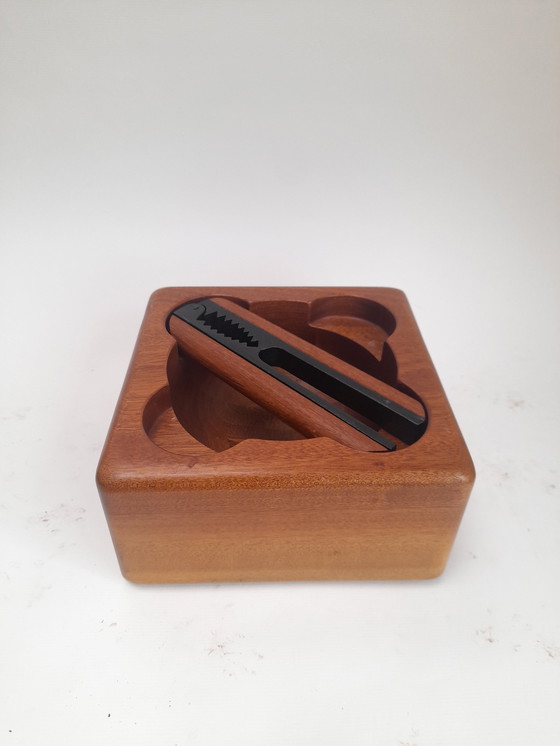 Image 1 of Deense teakhouten kom en notenkraker Bodum jaren 80