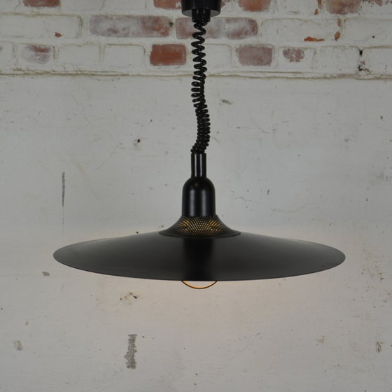 Image 1 of 1x pull down saucer pendant light