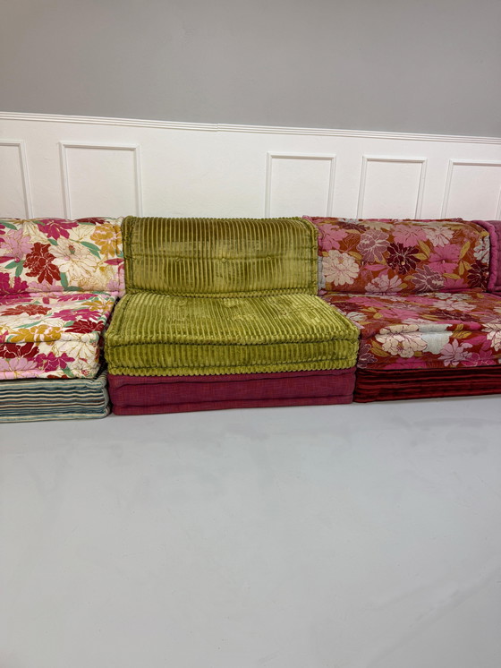 Image 1 of Roche Bobois Mah Jong Designer Sofa Fabric Couch MahJong Lounge