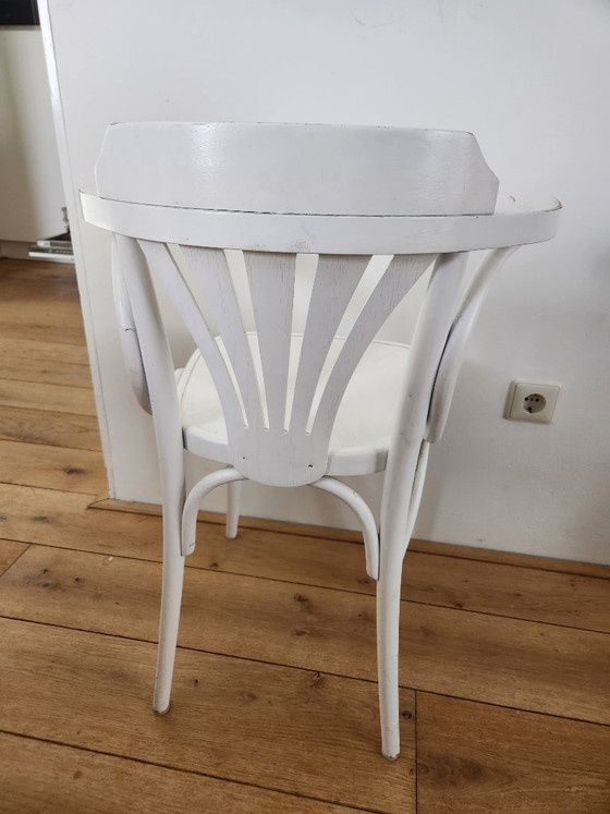 2x Thonet Bugholz-Caféstühle Weiß – Esszimmerstühle, Wood (photo 3 of 5)
