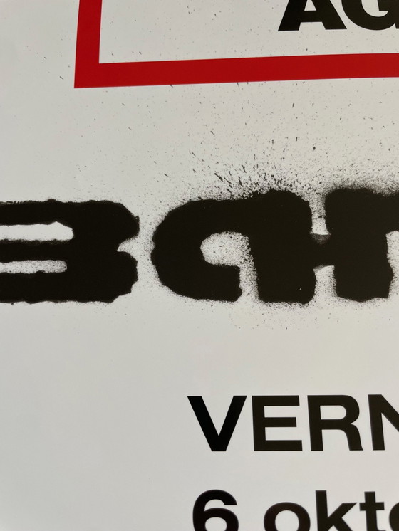 Image 1 of Affiche d'exposition Banksy, Vernissage 2012, Put a Menu, Still Kicking Gallery, Malmo