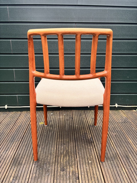 Image 1 of Set van 6 Niels Otto Møller eetkamerstoelen Model 83