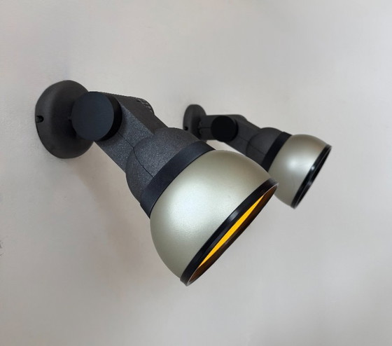 Image 1 of Paire d'appliques vintage orientable, métal laqué, Lita France 1980