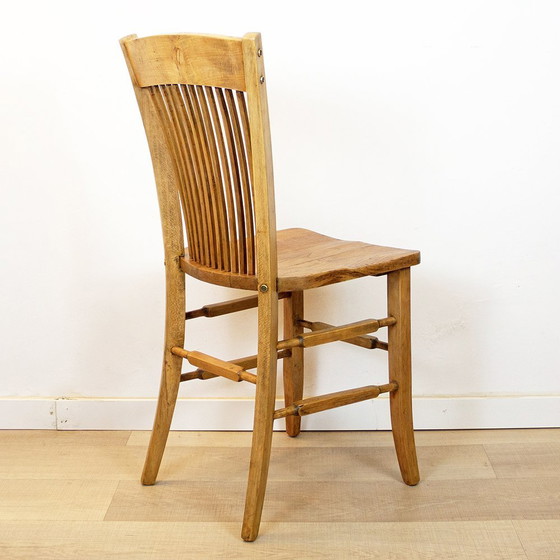 Image 1 of Vintage Spanish Office Chair in Oak, 1940s