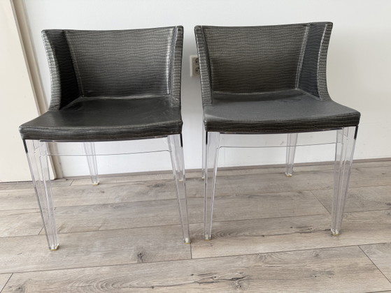 2x Kartell Mademoiselle Armchair – Plastic, Brass (photo 3 of 5)
