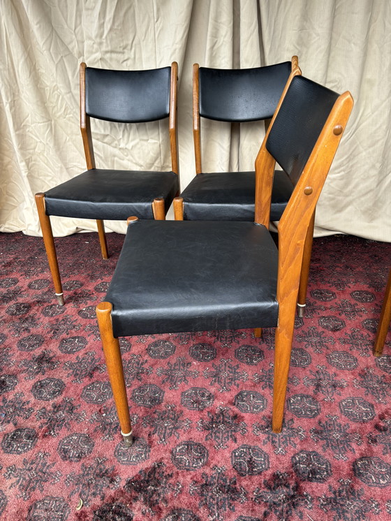 Image 1 of Esszimmerstühle im dänischen Design der 1960er Jahre