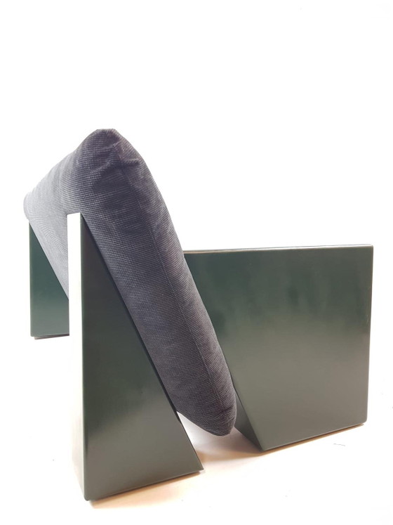 Divano vintage Artifort "Sandwich" in tessuto nuovo, verde e nero – Divani 2 posti, Plastic, Textile (photo 6 of 11)