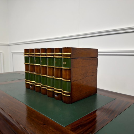 Classic English Globe Wernicke Storage Book #2 – Decorative Objects, Leather, Wood (photo 3 of 7)