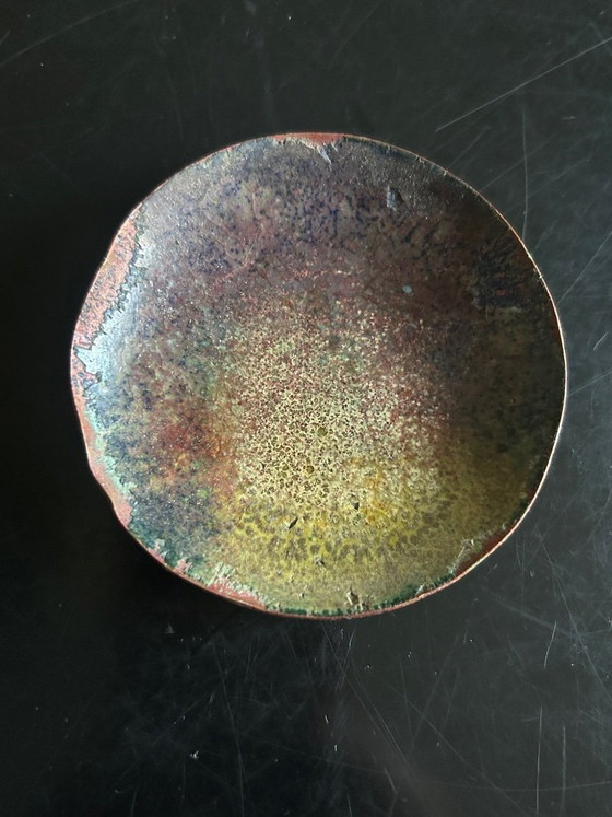 Image 1 of 5 enameled copper bowls