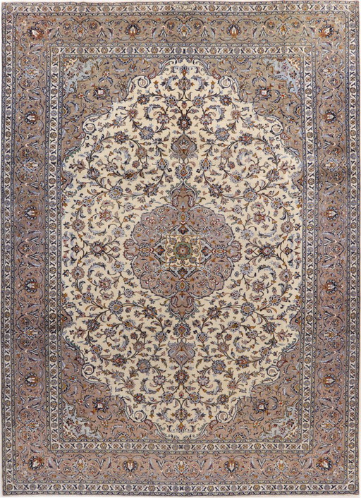 Perzisch tapijt Kashan Gesigneerd 4,05 x 2,88 Oosters tapijt fijn nr. 24642