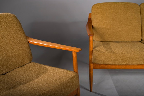 Image 1 of Mid-Century Lounge Chairs and 3-Seater Sofa by Walter Knoll Antimott, 1960s, Set of 3