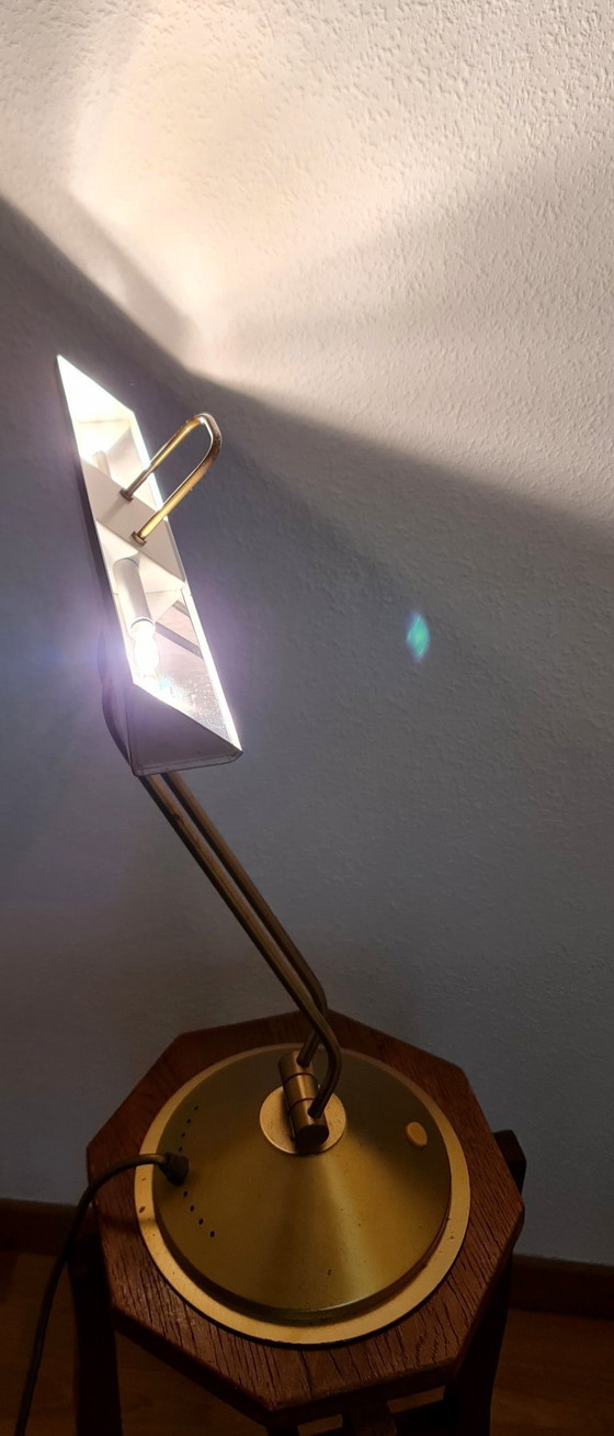 Image 1 of Lampe de banquier lampe de bureau lampe de piano Hollywood Regency Heinz Neuhaus