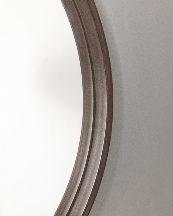 Image 1 of Italian design 1960s vintage Teak wood wall mirror