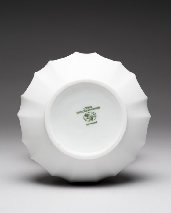 Image 1 of SELTENE Op-Art-Vase aus Biskuitporzellan, Heinrich Fuchs, Hutschenreuther, Archais