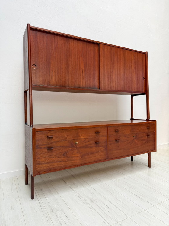 Image 1 of Aparador danés antiguo de teca RY20 de Hans J. Wegner para Ry Møbler, década de 1950.