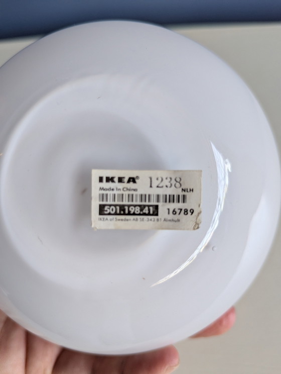 Image 1 of Vintage IKEA white glass vase - Salong series