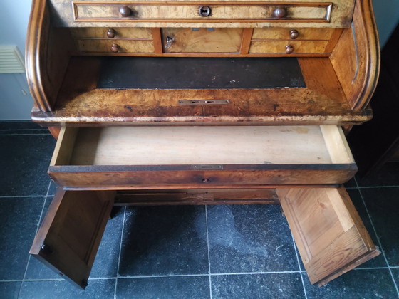 Image 1 of Secretaire in radica di noce Biedemeier