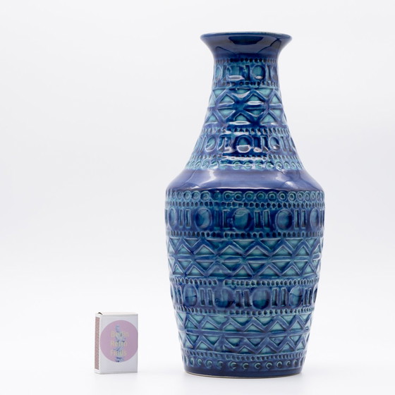 Image 1 of Retro BAY Ceramic Vase DUO 606-30 + 70-20 Fat Lava Vintage 60s WGP Mid-Century 