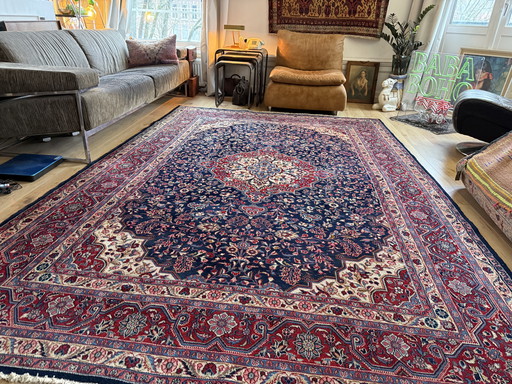 Grand tapis noué à la main (321 x 213) – l'élégance persane intemporelle