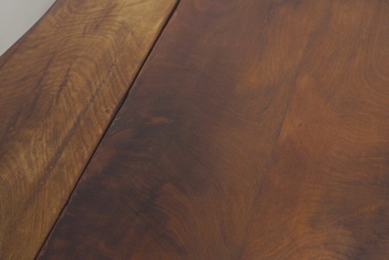 Antique French Pembroke Drop Leaf Table, Walnut Veneer Extendable End Table With Drawers, French Provincial (photo 19 of 41)
