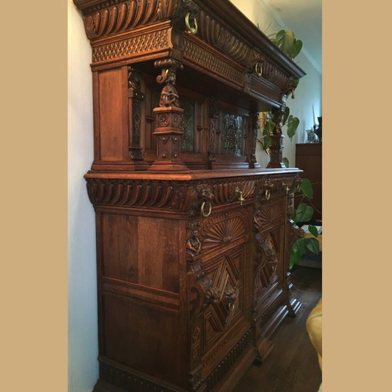 Image 1 of Mechelse kast (1880), uniek en puntgaaf