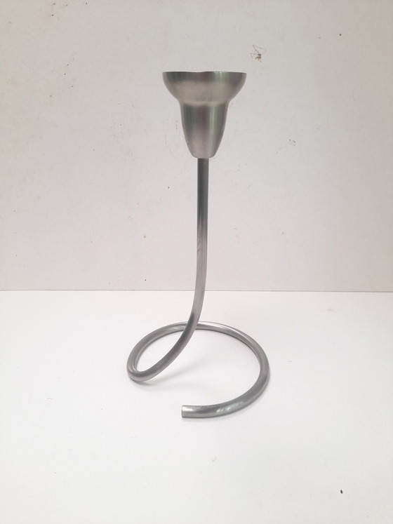 Image 1 of Bougeoir Georges Jensen en inox brossé 
