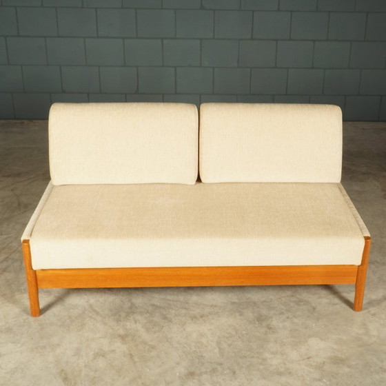 Image 1 of Set di panche pieghevoli danesi – Den Blaa Fabrik – anni '60