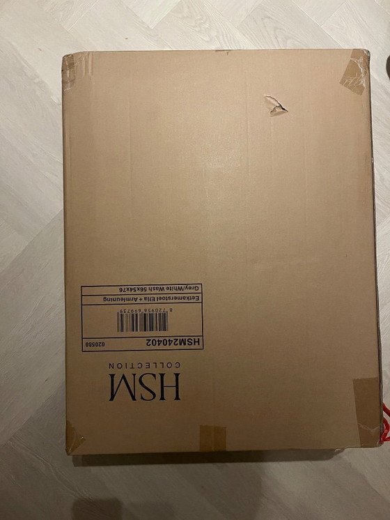 Image 1 of 2x HSM Collection Ella Stuhl Japandi Stil grau Holz neu