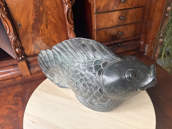 Ottone vintage che sembra una carpa di bronzo – Oggetti decorativi, Bronze, Metal (photo 4 of 9)