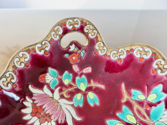 Image 1 of Plat en emaux de Longwy, modèle Venise, made in France, 40's 50's