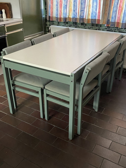 Mesa de comedor Pastoe + 6x sillas Cees Braakman