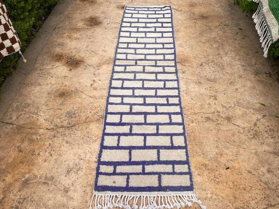 Handgefertigter marokkanischer Läufer 400cm x 70cm – Teppiche & Läufer, Wool (photo 2 of 7)