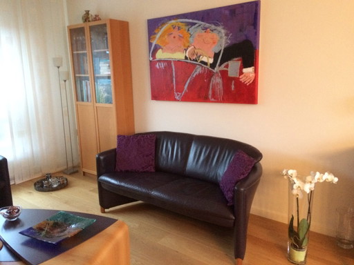 For sale Leolux Excalibur sofa color: aubergine