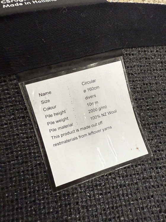 Image 1 of Carpet Sign Rugs Circular Vloerkleed Rond 160 Wol 