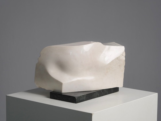 "Noise" Sculpture abstraite en marbre sculpté, Pays-Bas, années 1990 – Marble, Vintage (photo 6 of 10)