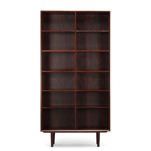 Bibliothèque haute en palissandre de style moderne du milieu du siècle, par Brouer Mobelfabrik, années 1960