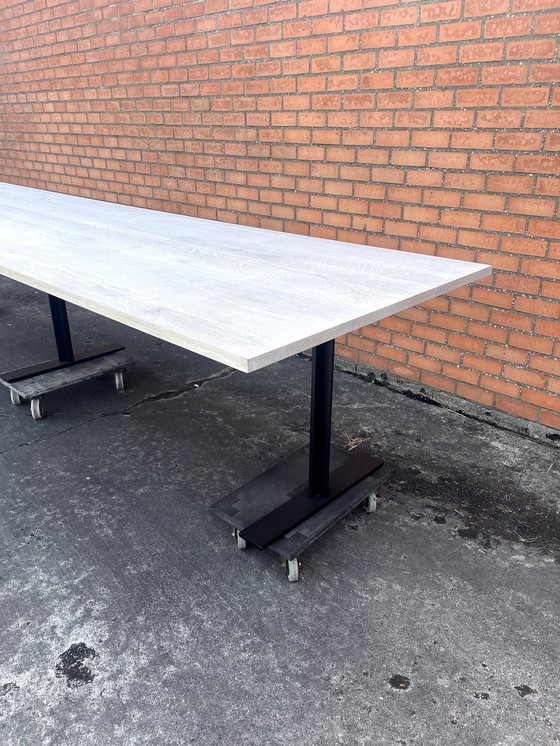 Image 1 of Tavolo da pranzo in rovere massello – 400 x 110 cm