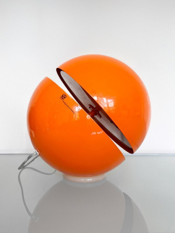 Image 1 of Lumess Andres Modica oranje Space Age tafellamp vloerlamp