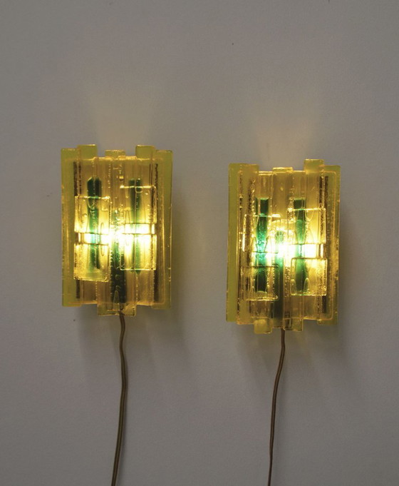 Image 1 of Set of Danish wall lamps No. 217 by Claus Bolby for Lyskaer Belysning, 1960s