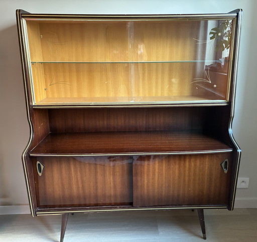 Jaren '60 Buffetkast Mid-Century Modern Sterreglas