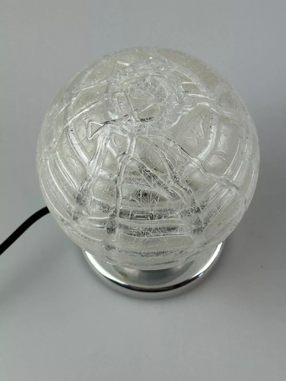 Image 1 of Lampe de chevet des années 60 70 Chrome Doria Verre Space Age Design