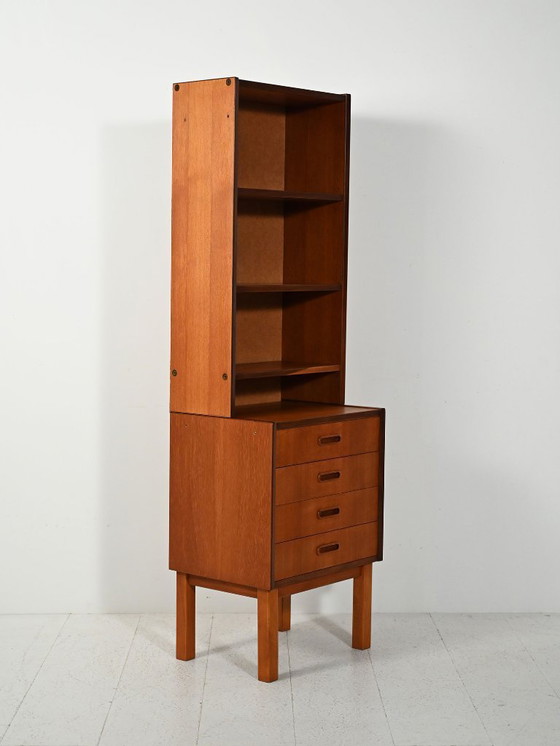 Image 1 of Kleine Scandinavische teakhouten boekenkast, jaren 60