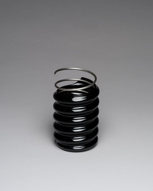 Rosenthal Studio-Line “Ringoletto” Transformable Vase Ron Arad Black Porcelain