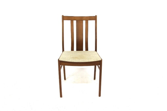 Set of 6 Scandinavian walnut chairs, Sweden, 1960 – Dining chairs, Wood (photo 4 of 10)