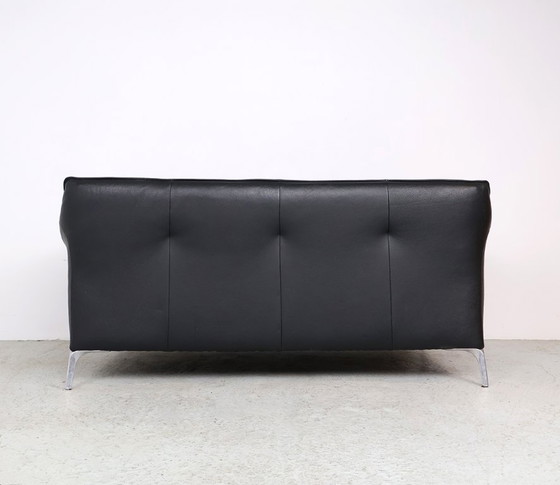 Image 1 of Divano Leolux Mayon in pelle nera da 2,5 posti