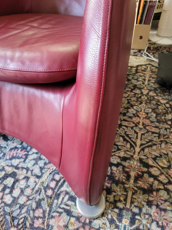 Montis Loge Poltrona – Pelle Rosso Bordeaux – Gerard Van Den Berg – Poltrone, Leather, Metal (photo 6 of 13)