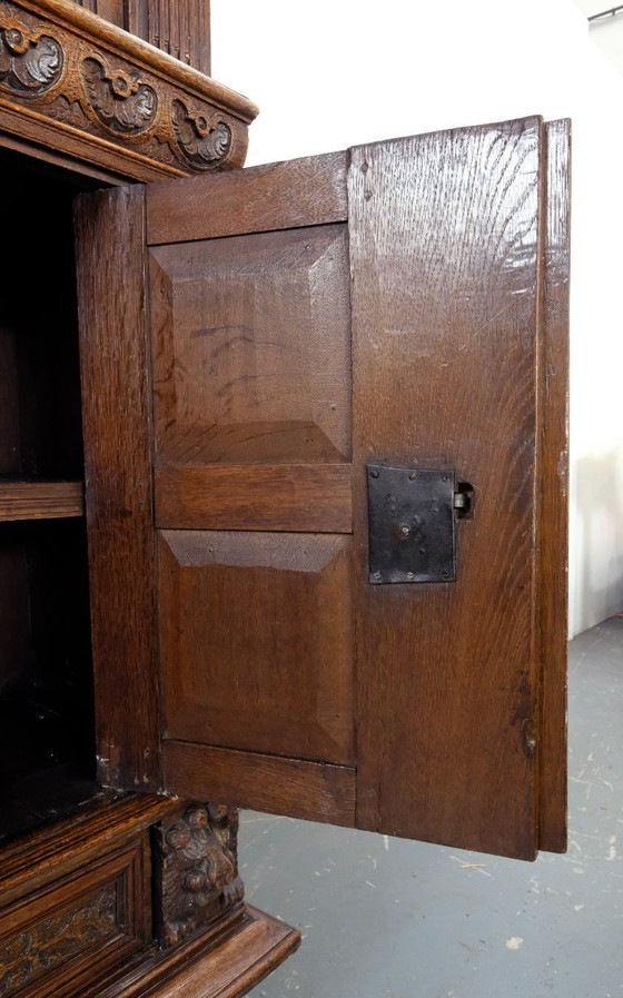 Image 1 of Fino armario Pilaster holandés del siglo XVII