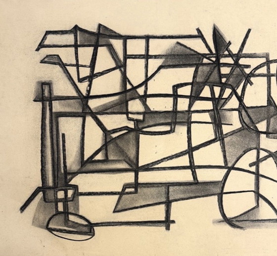 Image 1 of Silvin BRONKART - Magnificent abstract work from 1949 - museum quality